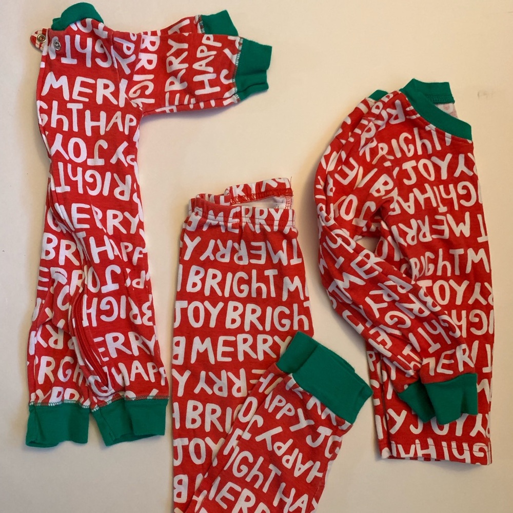 Holiday pajamas- sibling set